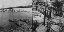 Manhattan Bridge, New York and Jardins Albert Kahn, Paris