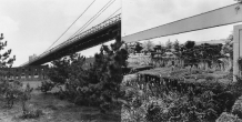 Manhattan Bridge, New York and Parc Citroen, Paris