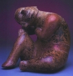 Pensive Man - Shaft Tomb Culture, Ceramic, Proto-Classic