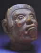Warrior Head - Aztec, Ceramic, Middle Pre-Classic