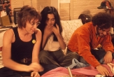 John Lennon, Yoko Ono and Jerry Rubin, New York, 1972